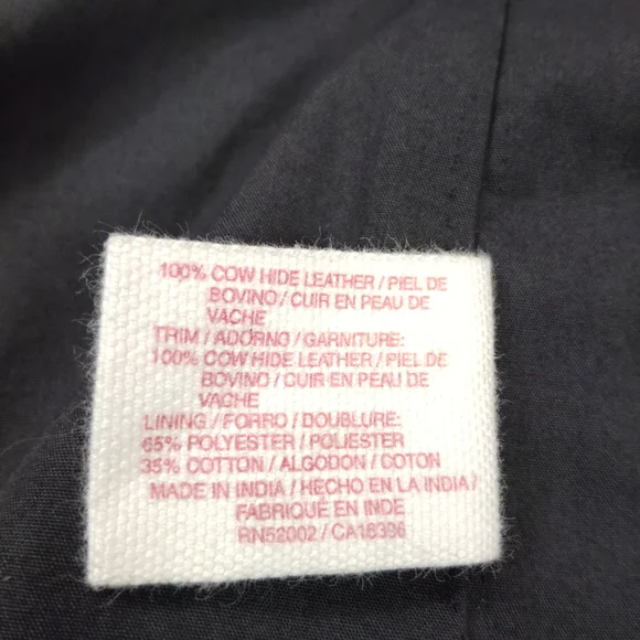 Lucky Brand Leather Purse Braiding Detail Metal Studs Shoulder Crescent Hobo Bag - Picture 15 of 16